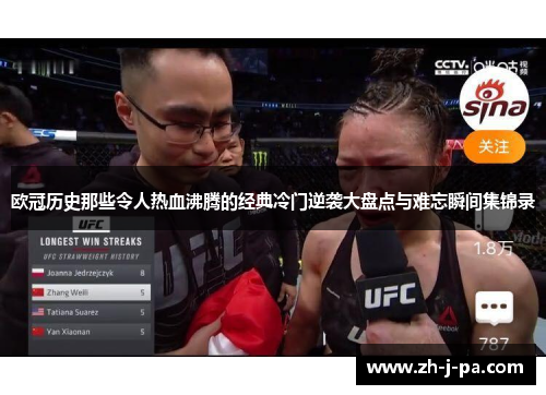 欧冠历史那些令人热血沸腾的经典冷门逆袭大盘点与难忘瞬间集锦录