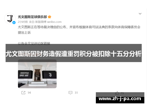 尤文图斯因财务造假遭重罚积分被扣除十五分分析 尤文图斯因财务造假遭重罚积分被扣除十五分分析